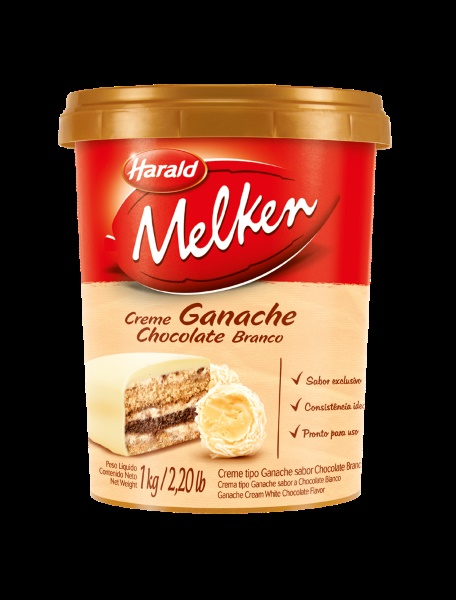Creme Ganache de Chocolate Branco 1kg HAR...
