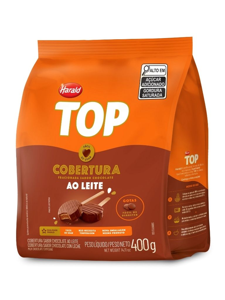 Cobertura Chocolate Ao Leite Gotas - 400g...