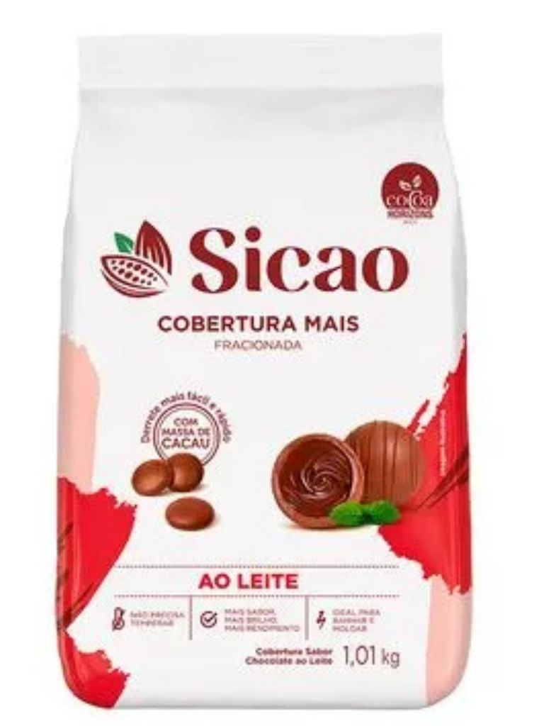 Cobertura Mais Chocolate  ao leite Gotas ...