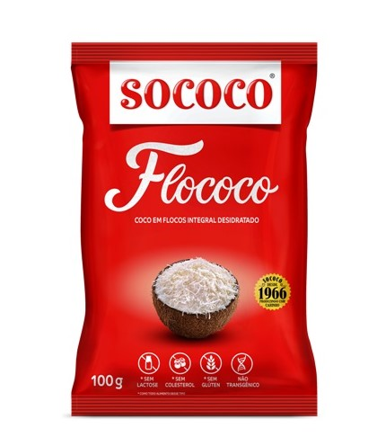 Coco em Flocos Integral Desidratado Floco...