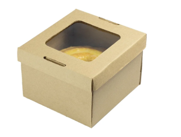 Caixa Bolo Kraft Visor 215x215x120 mm 1 u...