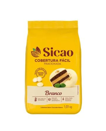 Cobertura Chocolate Fácil Branco Gotas 1,...