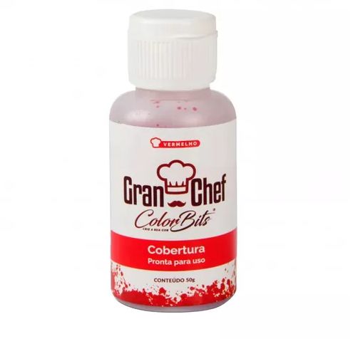 GRAN CHEF Corante Color Bits Choc Vermel ...
