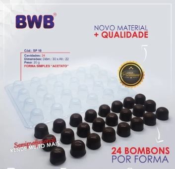 Forma para Chocolate BWB 3516 - Simples B...