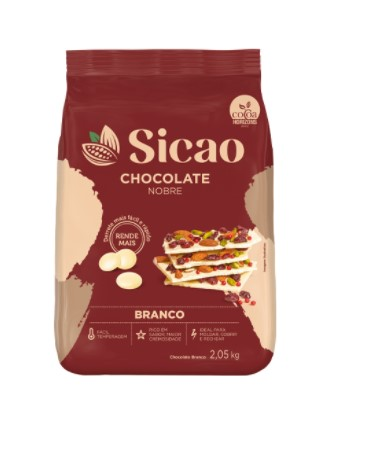 Chocolate Nobre Branco Gotas 2,05KG SICAO