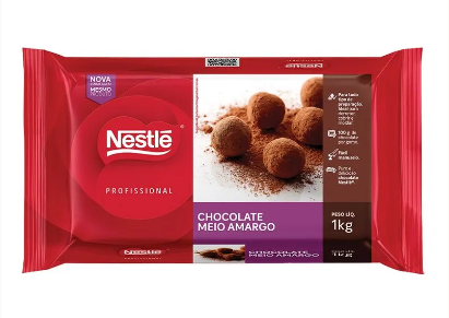 Chocolate nobre Amargo Barra - 1kg NESTLÉ