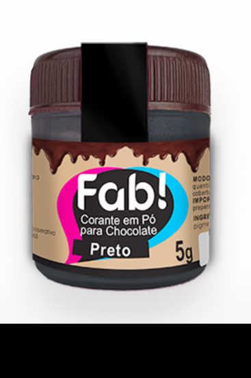 Corante em Pó para chocolate Preto 5g FAB