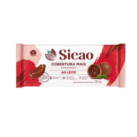 Cobertura Mais Chocolate  Ao Leite Barra ...