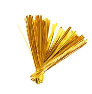 Lacre Metalizado Dourado 11cm x 4mm - 100...