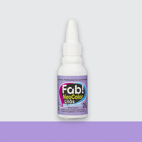 Corante Universal Lilás 25g gel - FAB Neo...