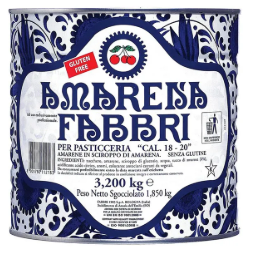 Cereja Amarena Inteira Em Calda Lata 3,2k...
