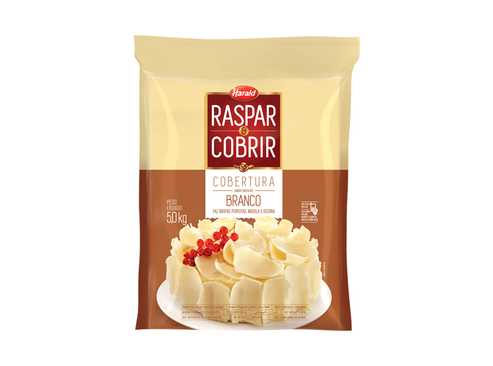 Cobertura Chocolate Branco Raspar e Cobri...