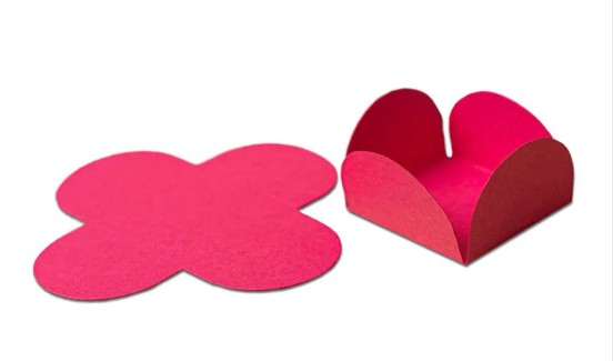 Forma 4 Pétalas Pink 3,5x2,2cm 50 unidade...