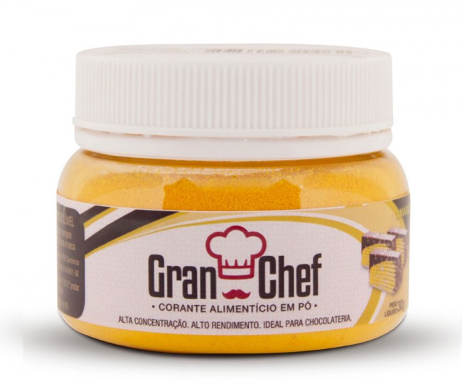 Corante em pó Lipossolúvel Amarelo 30g GR...