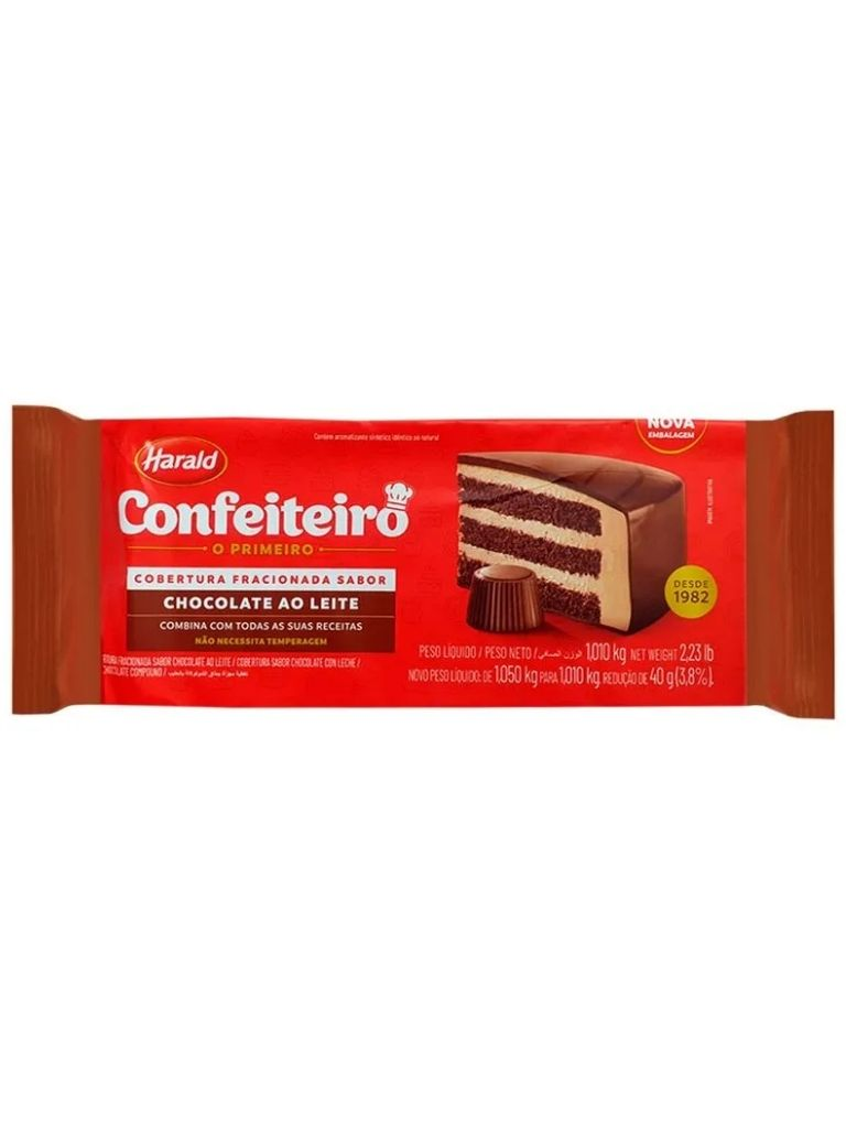 Cobertura fracionada chocolate ao leite 1...