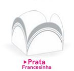 Forma 4 Pétalas Francesin Prata n7 - 50 u...
