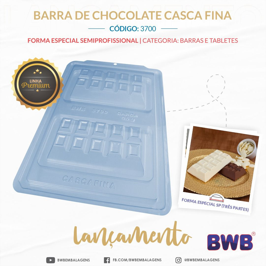 Forma para Chocolate BWB 3700 - 3 Partes ...