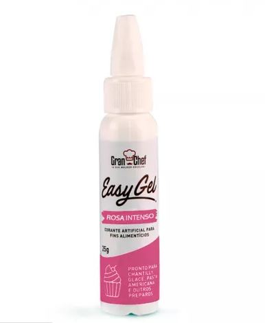Corante Easy Gel Rosa Intenso 25g   GRAN ...
