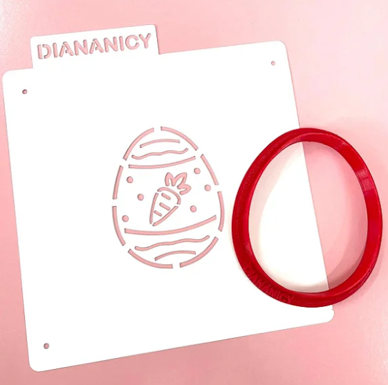 DIANANICY Cortador e Estêncil Ovo Cenoura