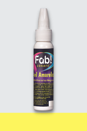 Corante Amarelo Neon 25g gel - FAB SoftGel