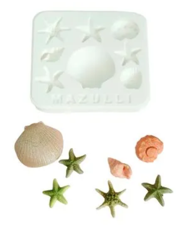 Molde de Silicone Conchas do Mar 2590 MAZ...