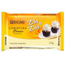 Cobertura Chocolate Fácil  Branco Barra 2...