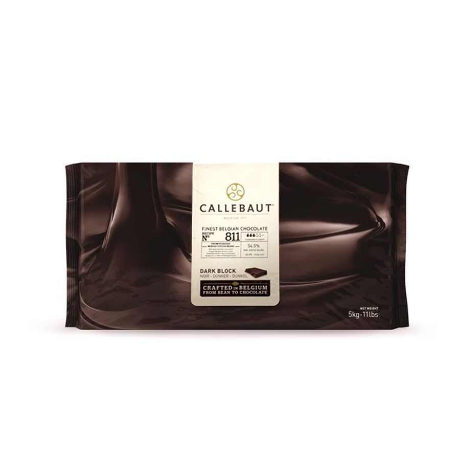 Chocolate Belga Amargo 811 54,5% Barra 5K...