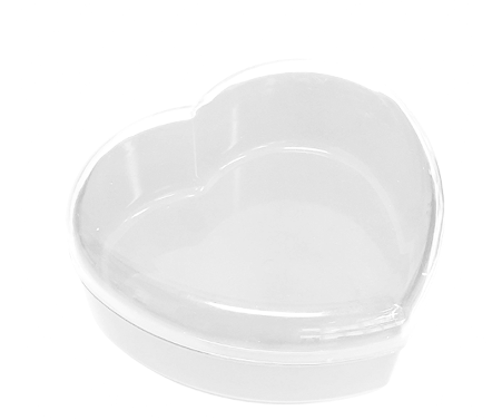 Cake Box Coração Transparente 900ml DOLCE...
