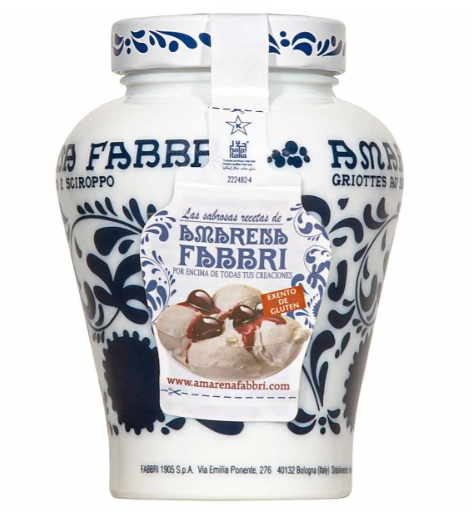 Cereja amarena em calda 600gr cerâmica op...