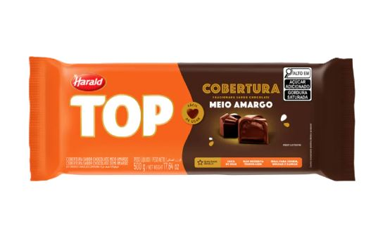 Cobertura sabor Chocolate Amargo Barra - ...