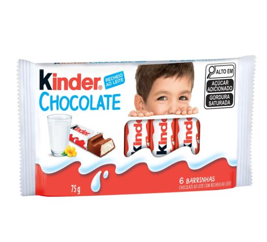 Kinder Chocolate 75g - 6 unidades FERRERO