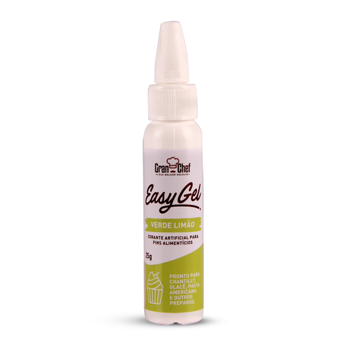 Corante Easy Gel Verde Limão 25g   GRAN CHEF