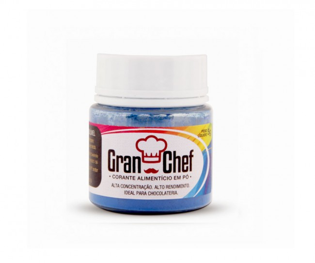 Corante em pó Lipossolúvel Azul 5g GRAN CHEF