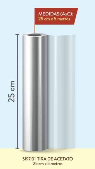 Tira De Acetato 25cm x 5m ULTRA 