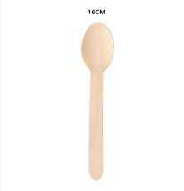 Colher Madeira Natural Grande 16cm - 10 u...