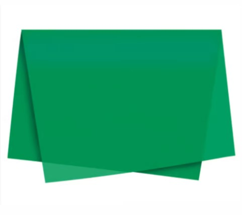 Papel Seda Verde Bandeira 49x69 - 03 unid...