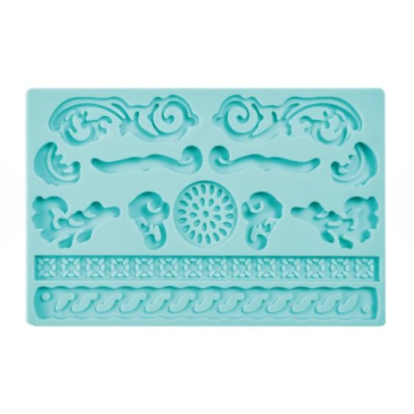 Molde Pasta Americana Arabescos Verde ALL...