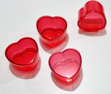 Mini Cake Box Vermelho Transp. 8x4 - 6 un...