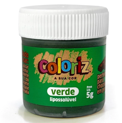 Corante  Lipossolúvel Verde 5g COLORIZ