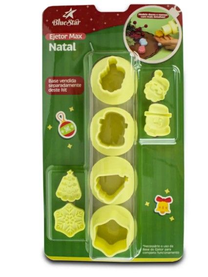 Molde Ejetor Max Natal 8pçs BLUESTAR
