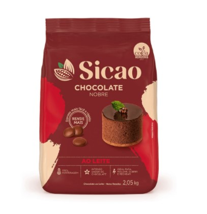 Chocolate Nobre Ao Leite Gotas 2,05KG SICAO