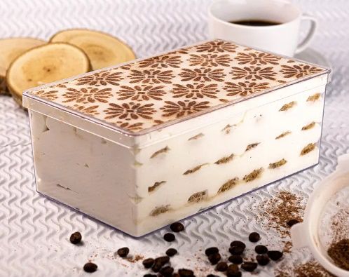 BLUE Cake Box Cristal Retangular c/ Tampa...