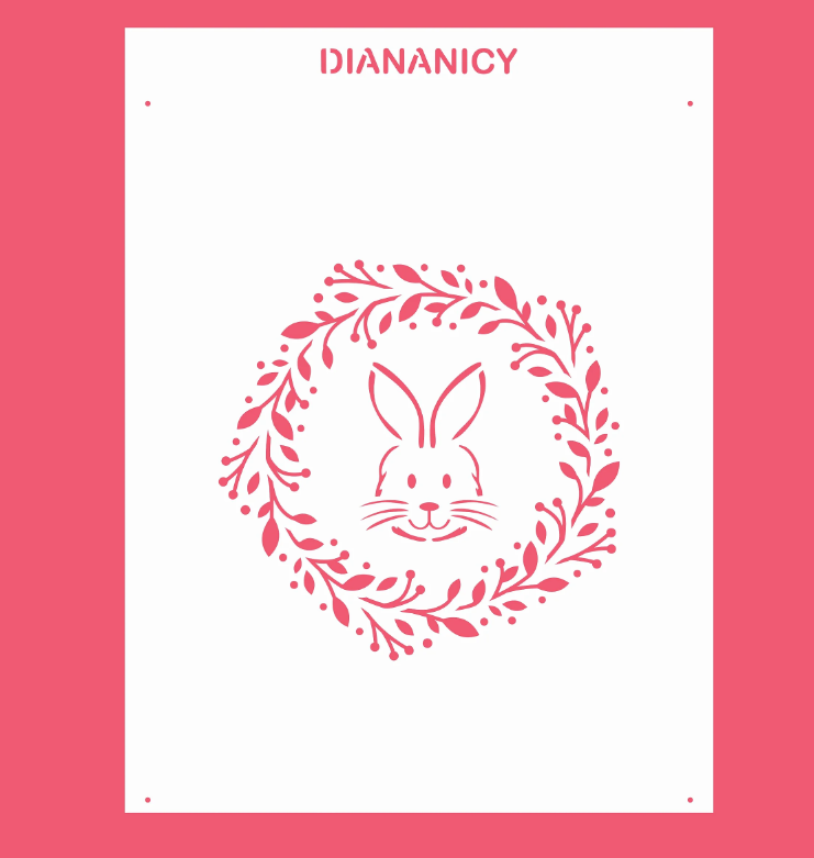 DIANANICY Estêncil  Nº 192 Coelho e Ramos