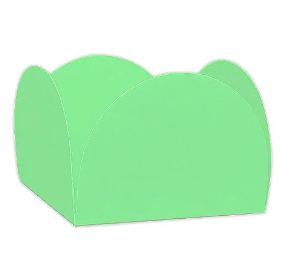 Forma 4 Pétalas Verde Folha n°7 - pacote ...
