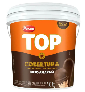 Cobertura Líquida Meio Amargo 4kg TOP HARALD
