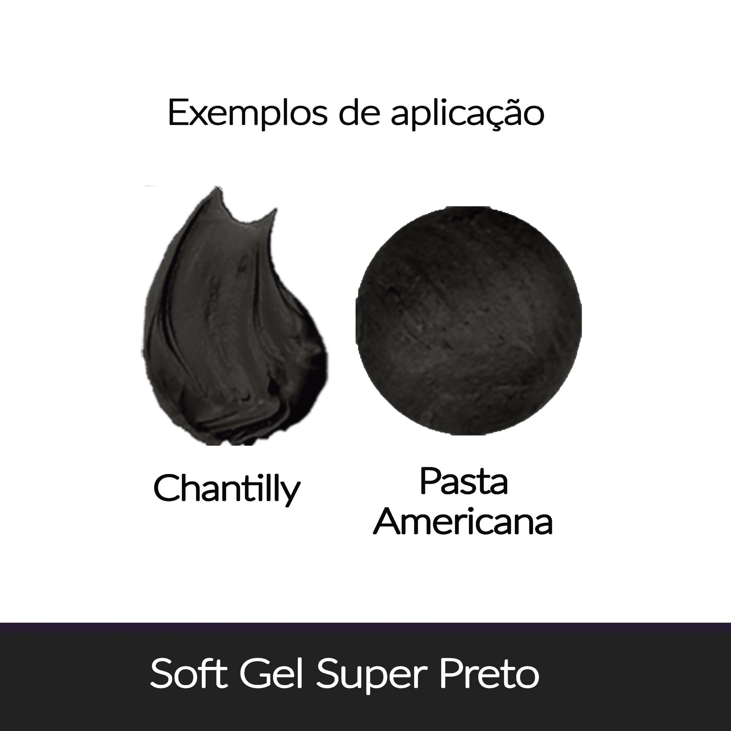 Corante Super Preto 60g gel - FAB SoftGel