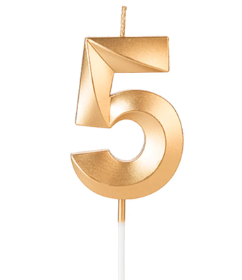 Vela Design Dourada n°5 SILVER