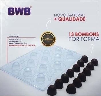 Forma para Chocolate BWB 3500 - 3 Partes ...