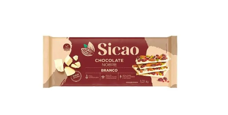 Chocolate Nobre Branco Barra 1,01KG SICAO