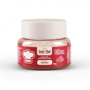 Corante em pó hidrossolúvel Vinho 30g GRA...